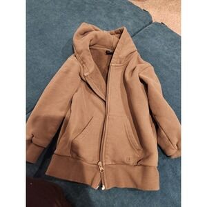Little Bipsy Collection Kids Hooded Zip Up‎ Jacket Tan Size 4T